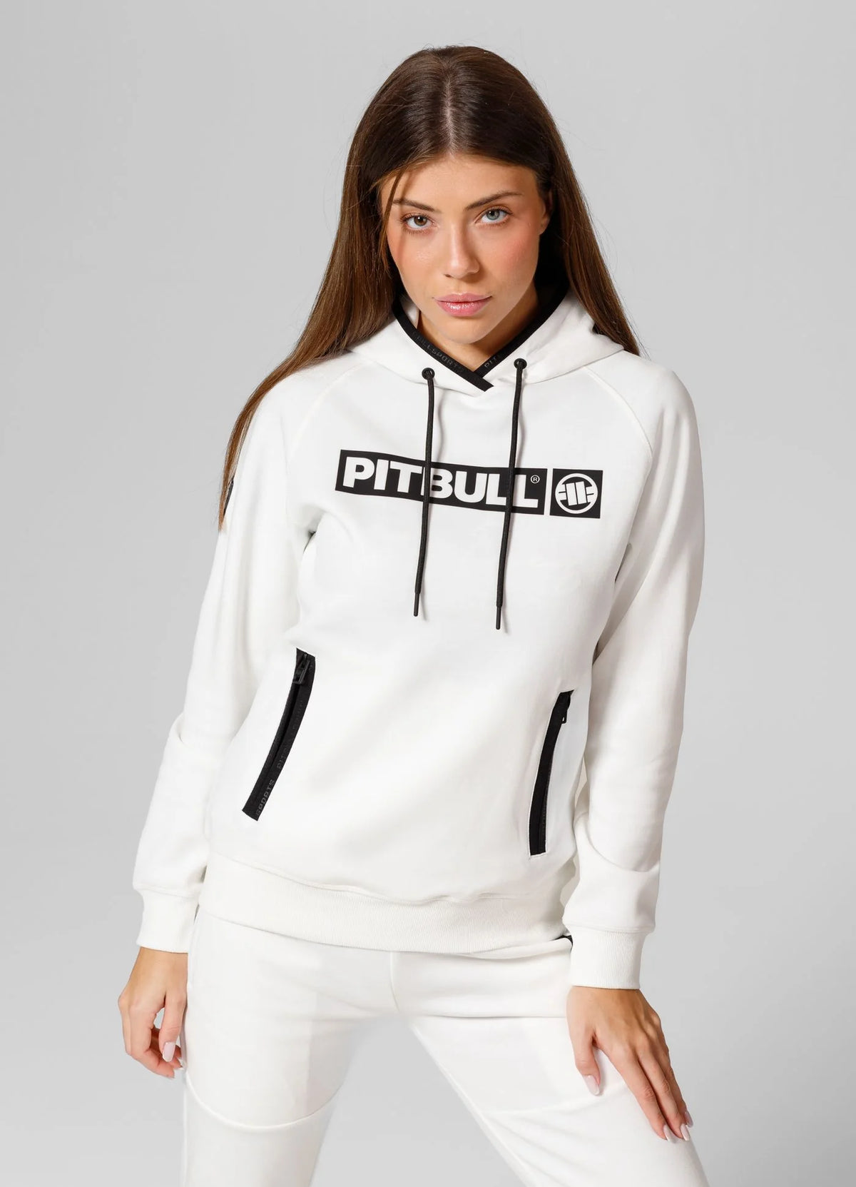 Pull mi-saison, Femme, Georgia, Blanc, Pitbull
