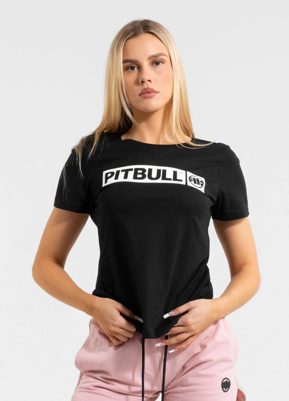 T-shirt femme noir hilltop Pitbull2